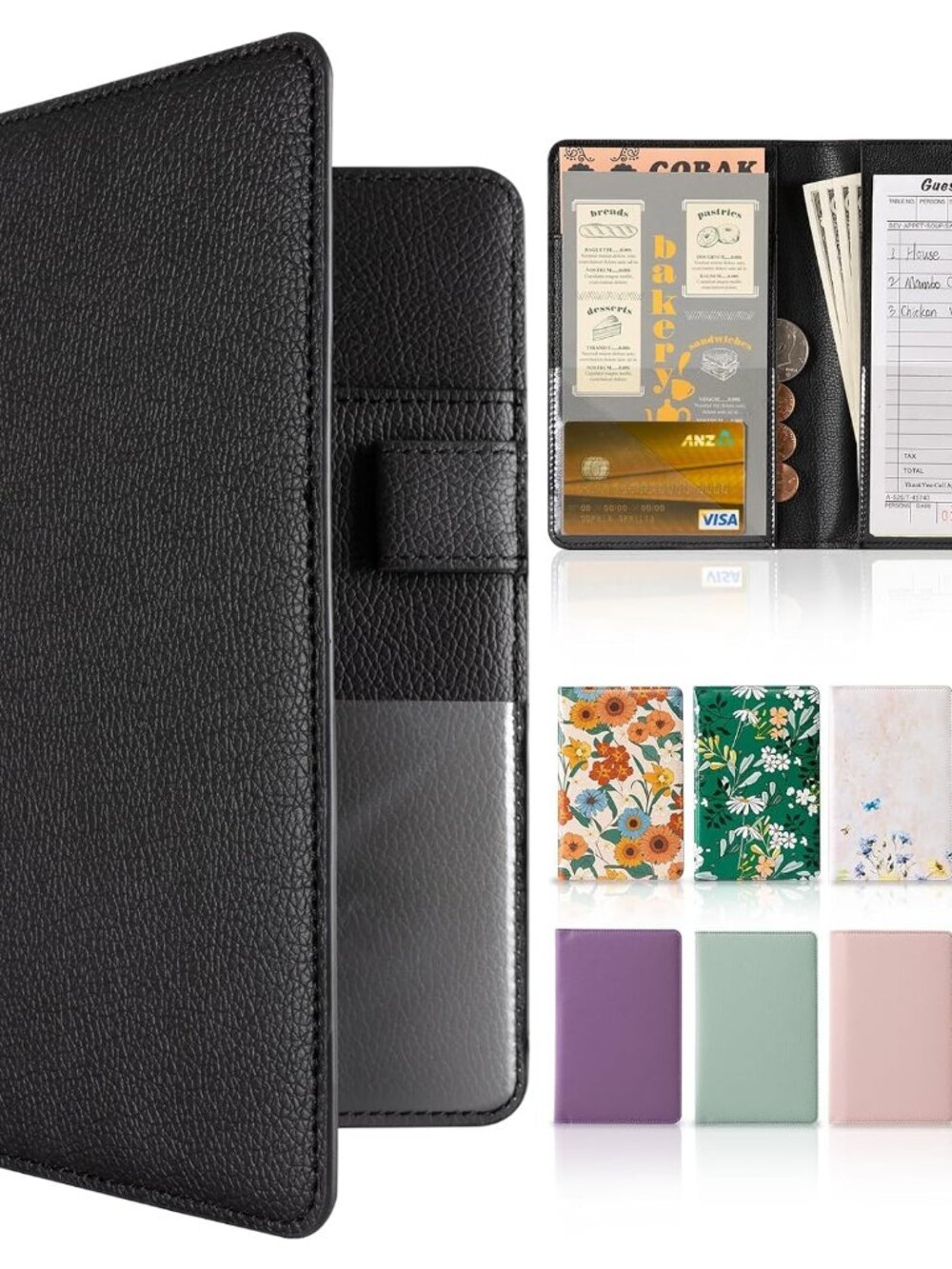 Server Book with 5 Pockets